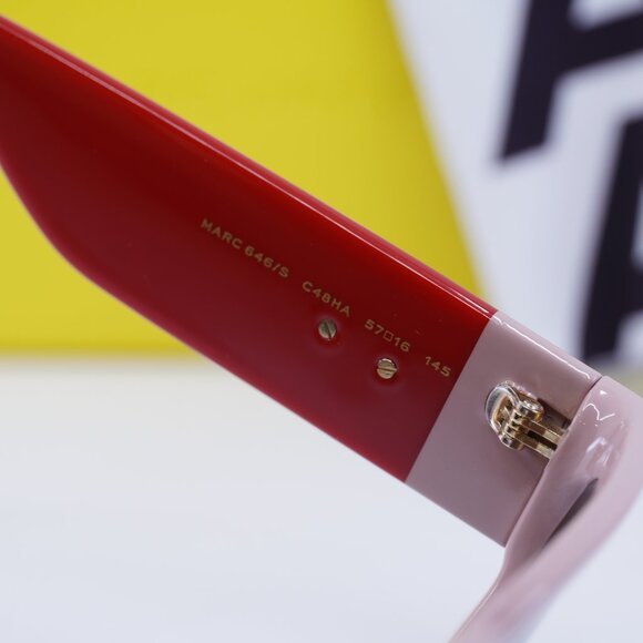 Marc Jacobs MARC 646/S 0C48 HA Square Sunglasses - Pink Red\Brown Gradient - Picture 7 of 10